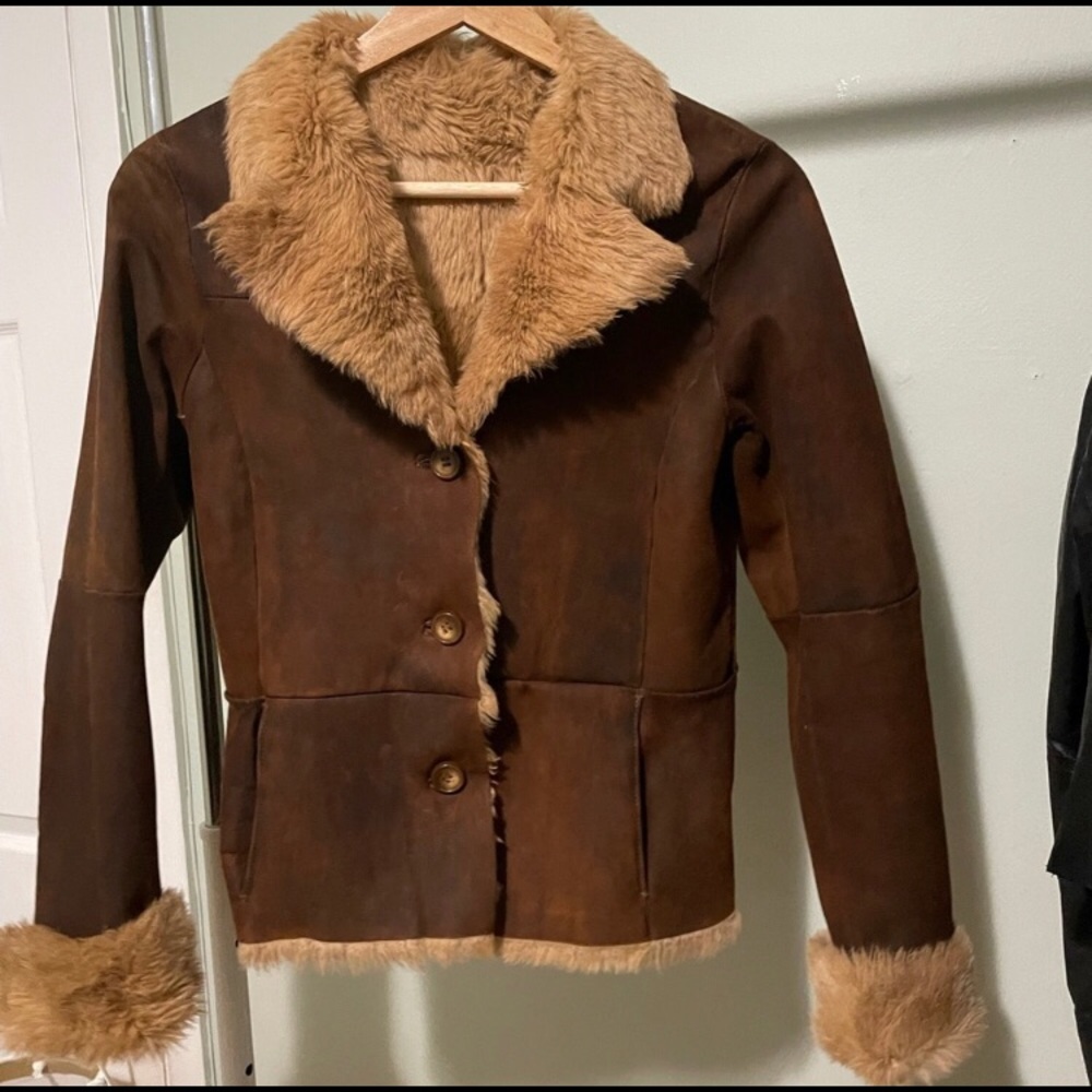 Rabbit Fur Coat - Danier, Size S